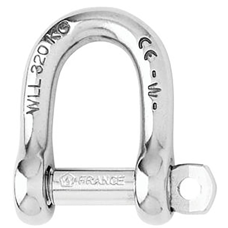 Wichard Not Self-Locking D Shackle – 14mm Diameter – 9/16″ [01207]