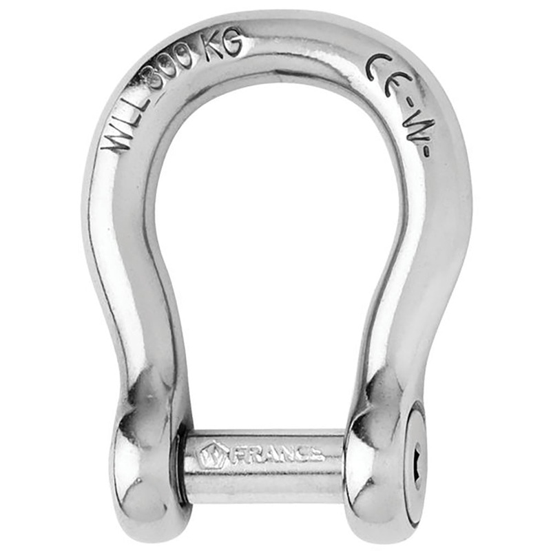 Wichard Self-Locking Allen Head Pin Bow Shackle – 6mm Diameter – 1/4″ [01343]