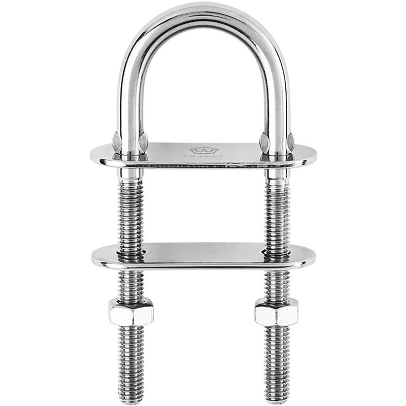 Wichard U-Bolt Pad Eye – 8mm Diameter – 5/16″ – 100mm Length – 3-15/16″ [06524]