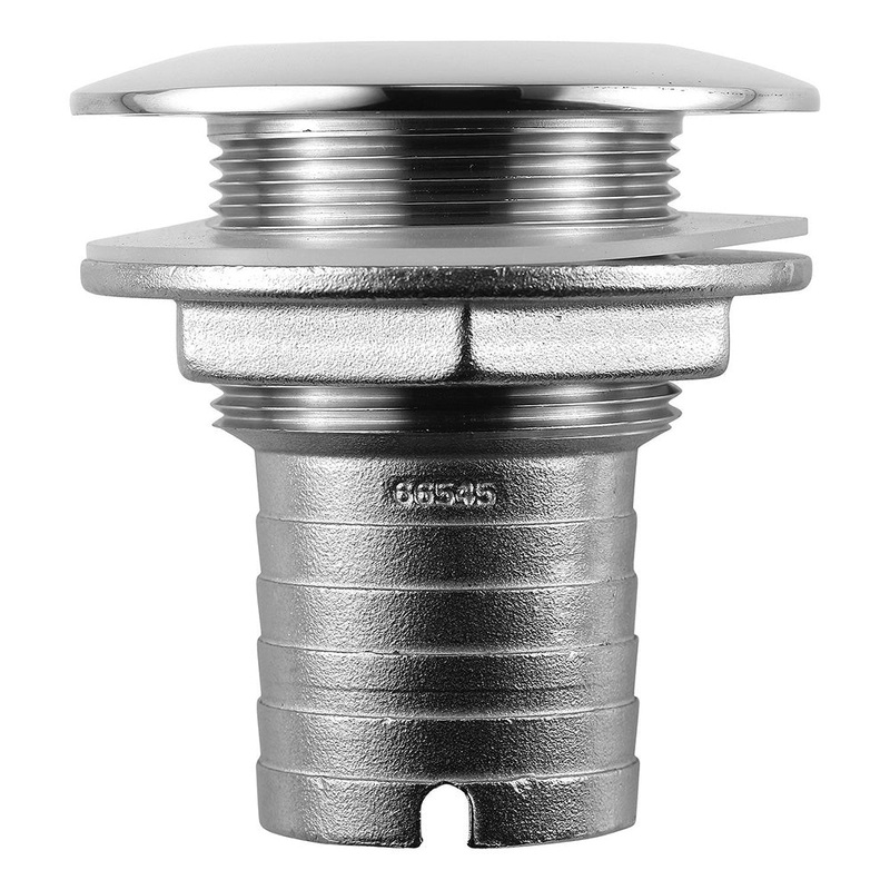 Attwood Stainless Steel Thru-Hull Short Straight Barbed – 1-1/2″ Inner Diameter [66545-3]