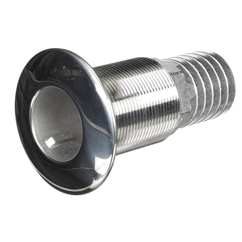 Attwood Stainless Steel Thru-Hull Standard Straight Barbed – 1-1/2″ Inner Diameter [66551-3]
