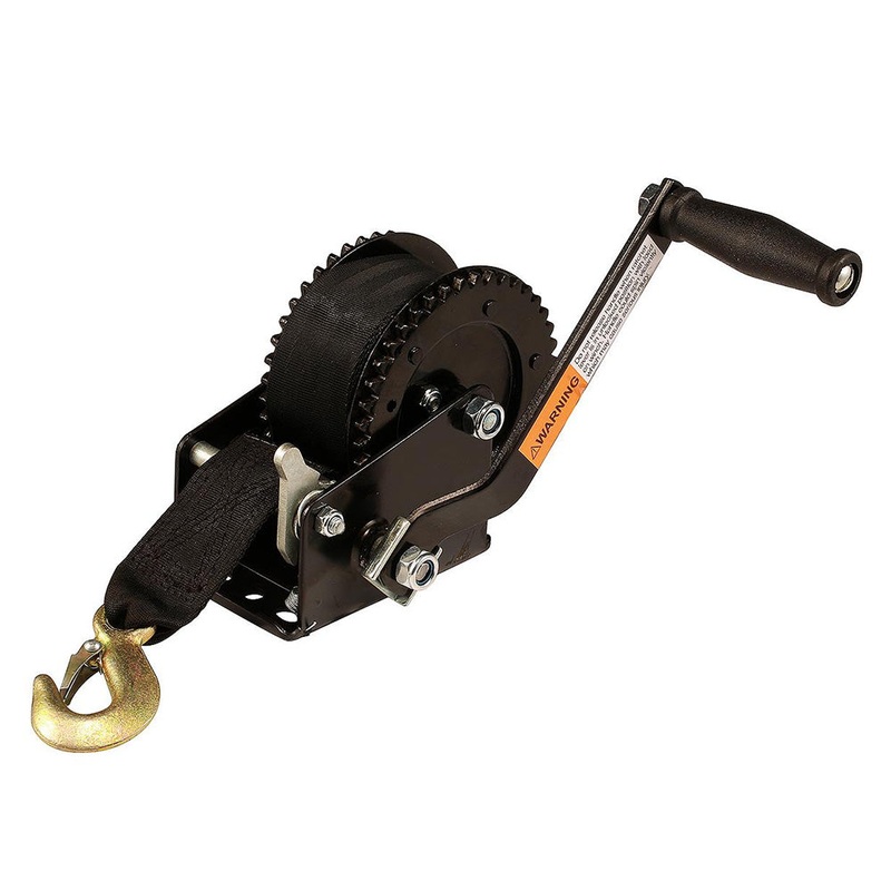 Attwood 2000 lb Dual Drive Winch – 2″ x 20 Nylon Strap [11195-4]