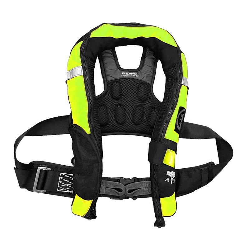 First Watch FW-40PRO Ergo Auto Inflatable PFD – Hi-Vis Yellow [FW-40PROA-HV]