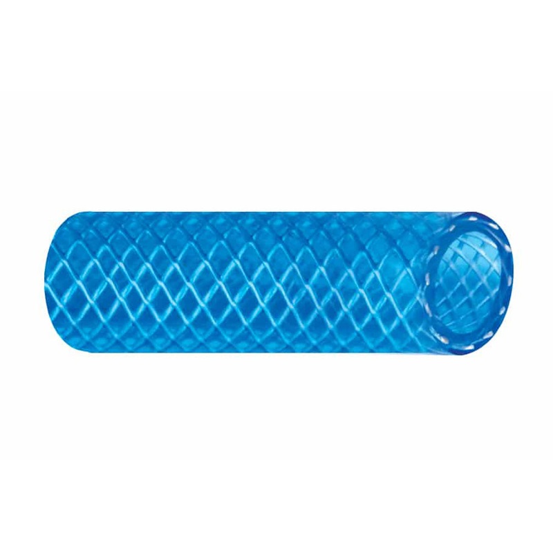 Trident Marine 1/2″ x 50 Boxed Reinforced PVC (FDA) Cold Water Feed Line Hose – Drinking Water Safe – Translucent Blue [165-0126]