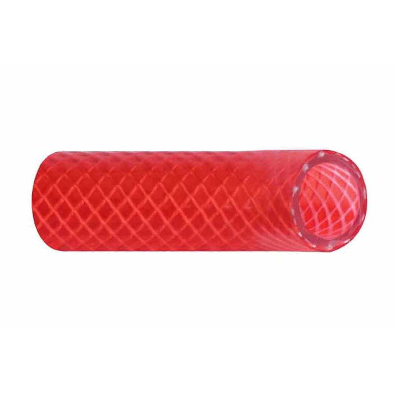 Trident Marine 3/4″ x 50 Boxed Reinforced PVC (FDA) Hot Water Feed Line Hose – Drinking Water Safe – Translucent Red [166-0346]