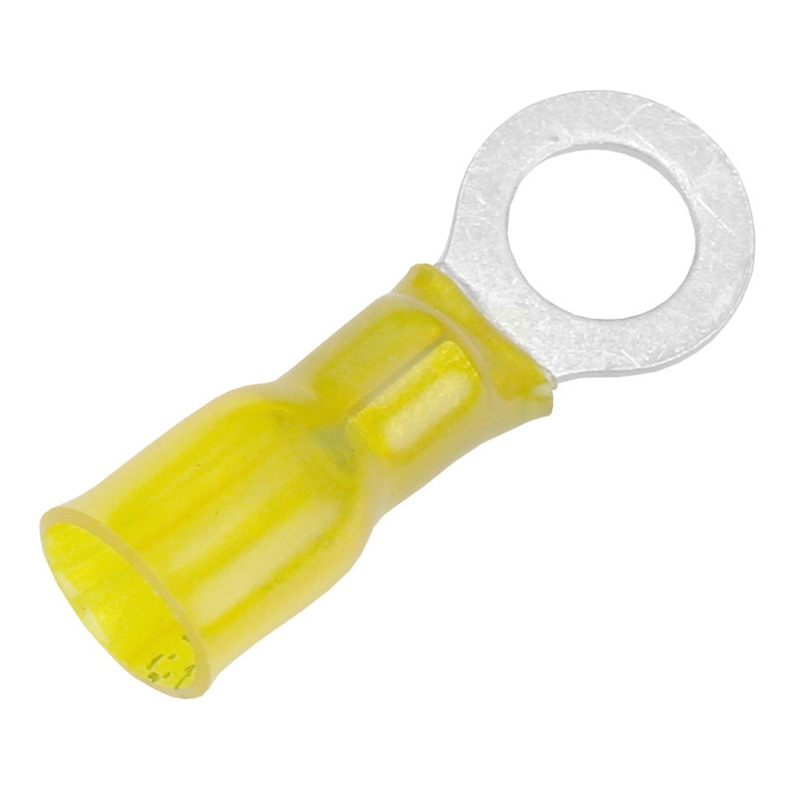 Pacer 12-10 AWG Heat Shrink Ring Terminal – 5/16″ Stud Size – 25 Pack [TE10-56R-25]