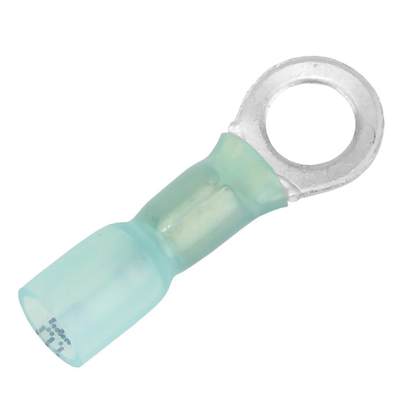 Pacer 16-14 AWG Heat Shrink Ring Terminal – 1/4″ Stud Size – 100 Pack [TE14-14R-100]