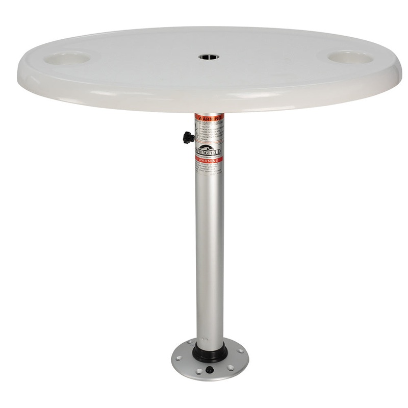 Springfield White Oval Table Package – 18″ x 30″ Threadlock [1690106]