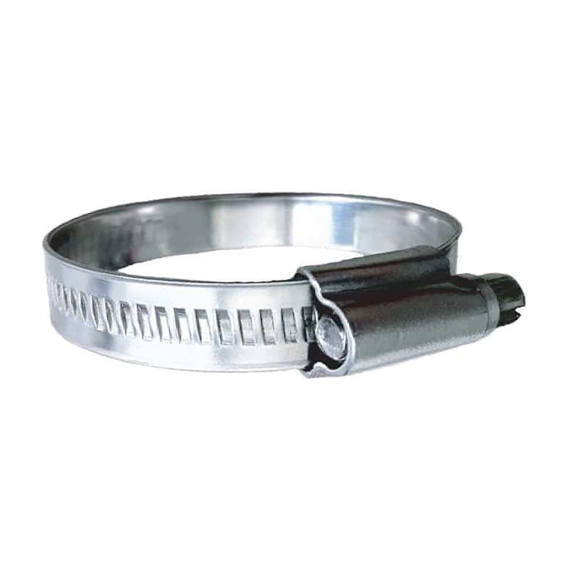 Trident Marine 316 SS Non-Perforated Worm Gear Hose Clamp – 15/32″ Band – (5/8″  15/16″) Clamping Range – 10-Pack – SAE Size 8 [710-0121]