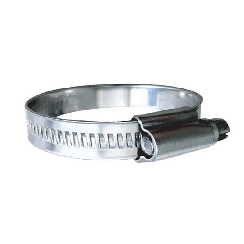 Trident Marine 316 SS Non-Perforated Worm Gear Hose Clamp – 15/32″ Band – (7/8″  1-1/4″) Clamping Range – 10-Pack – SAE Size 12 [710-0341]