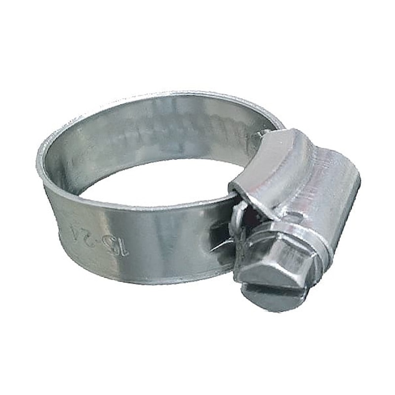 Trident Marine 316 SS Non-Perforated Worm Gear Hose Clamp – 3/8″ Band – (5/16″  9/16″) Clamping Range – 10-Pack – SAE Size 3 [705-0141]