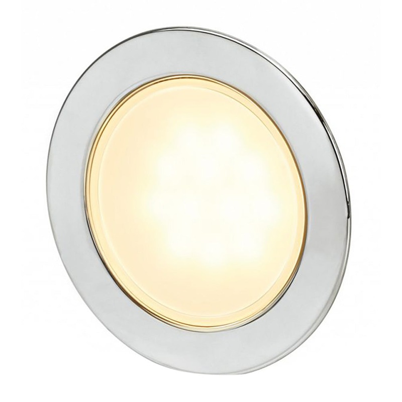 Hella Marine Round Warm White EuroLED 95 Gen 2 LED Down Light – Stainless Steel Rim [958340021]