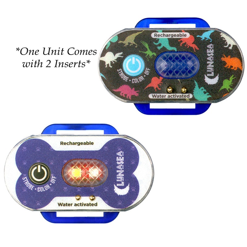 Lunasea Child/Pet Safety Water Activated Strobe Light – Blue Case, Blue Attention Light [LLB-63BB-F0-01]
