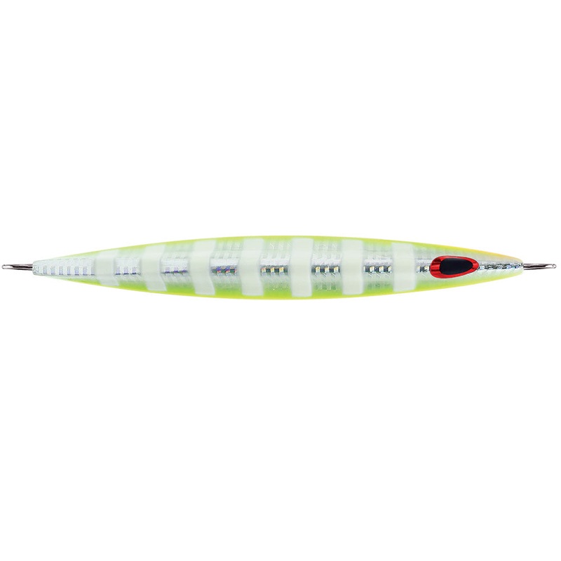 Williamson Kensaki 280 Jig – 7.25″ – 9-7/8oz – UV Chartreuse Glow Zebra [KSJ280UVCGZ]