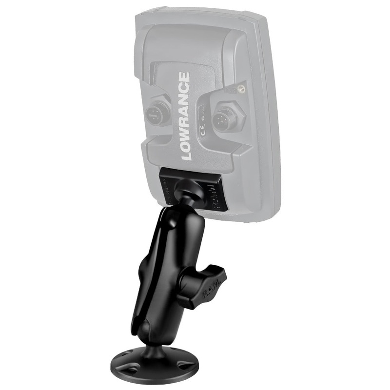 RAM Mount 1″ Ball “Light Use” Composite Mount f/Lowrance Elite-4 & Mark-4 Series Fishfinders [RAP-B-101U-LO11]