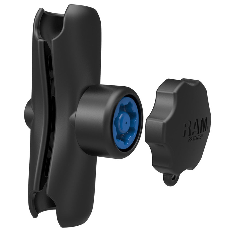 RAM Mount Double Socket Arm w/Pin-Lock Security Knob – 1.5″ [RAM-201-SU]