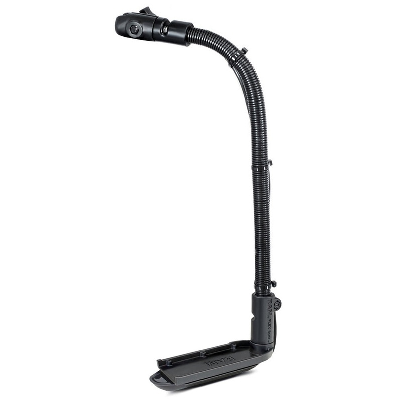RAM Mount Transducer Arm Mount w/18″ Rigid Aluminum Rod & Open Single Socket f/Lowrance StructureScan LSS1 & LSS2 [RAM-B-316-18-TRA3-NB]