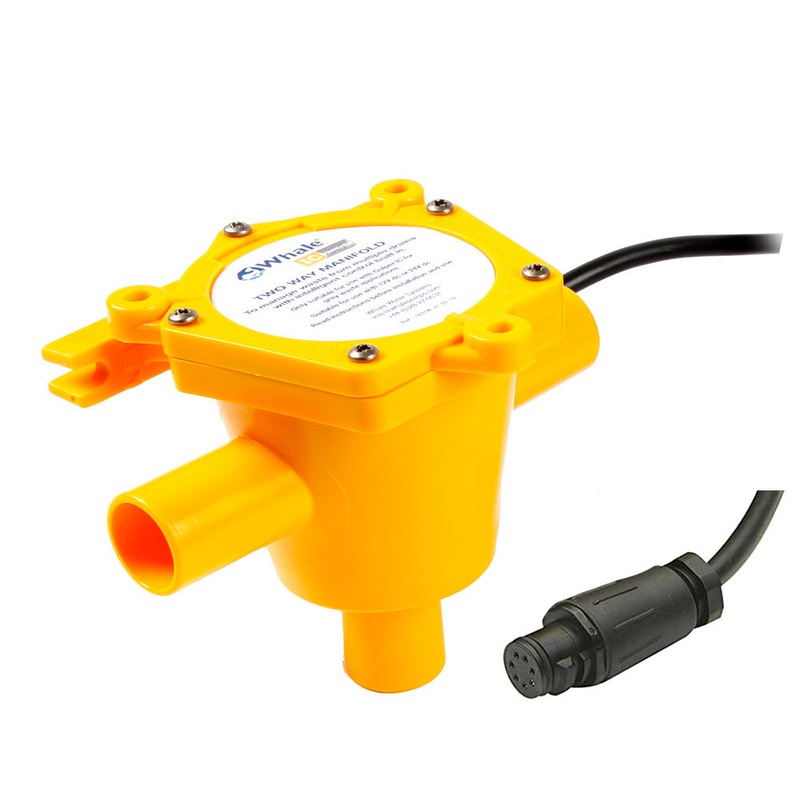 Whale 2-Way Waste Manifold – 12 Cable – 3/4″ Ports [WM1984B]