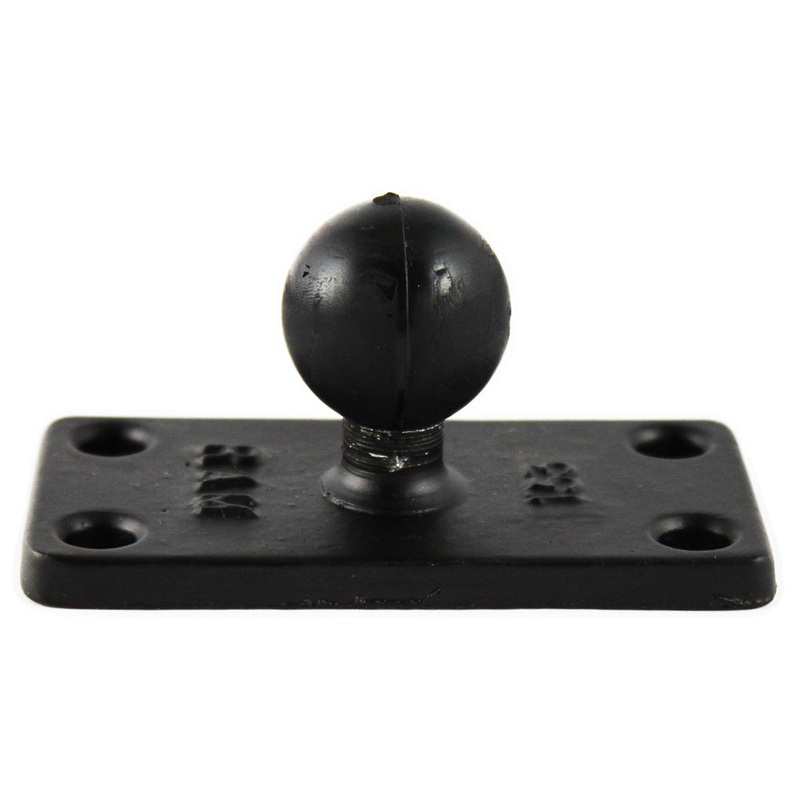 RAM Mount 1.5″ x 3″ Rectange Base w/1″ Ball [RAM-B-202U-153]