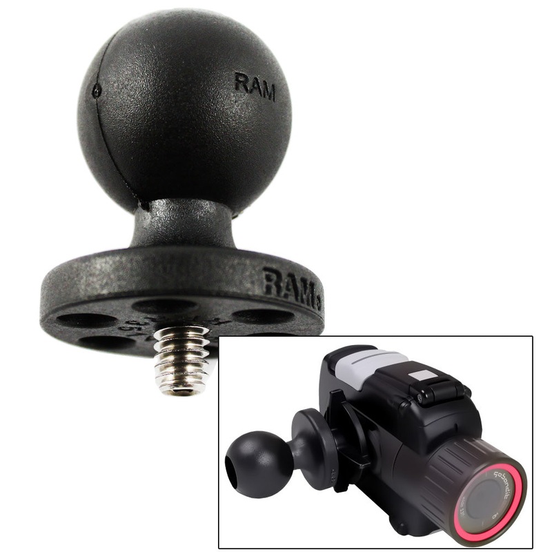 RAM Mount Composite 1″ Ball w/1/4-20 Stud f/Cameras, Camcorders [RAP-B-366U]