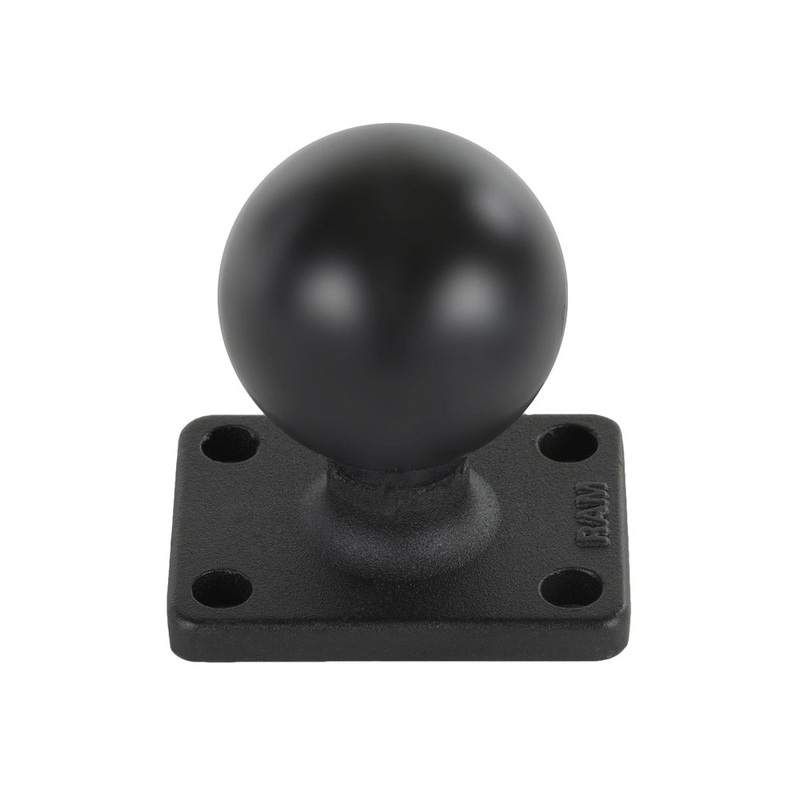 RAM Mount 1.5″ x 2″ Rectangle Base w/1.5″ Ball [RAM-202U-152]