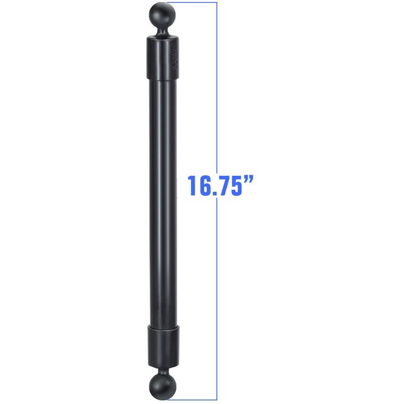RAM Mount 16.75″ Long Extension Pole with 2 1″ Diameter Ball Ends [RAP-BB-230-18U]