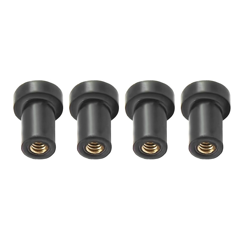 RAM Mount Mari-Nut Rubber Expansion Brass Nuts – 4 Pack [RAM-MARI-NUT-4U]