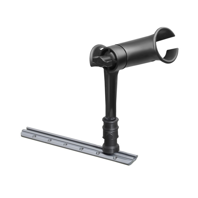 RAM Mount Ram Tube Jr. Rod Holder w/ 6″ Post & Adapt-A-Post Track Mounting Base [RAP-390-AAPU]