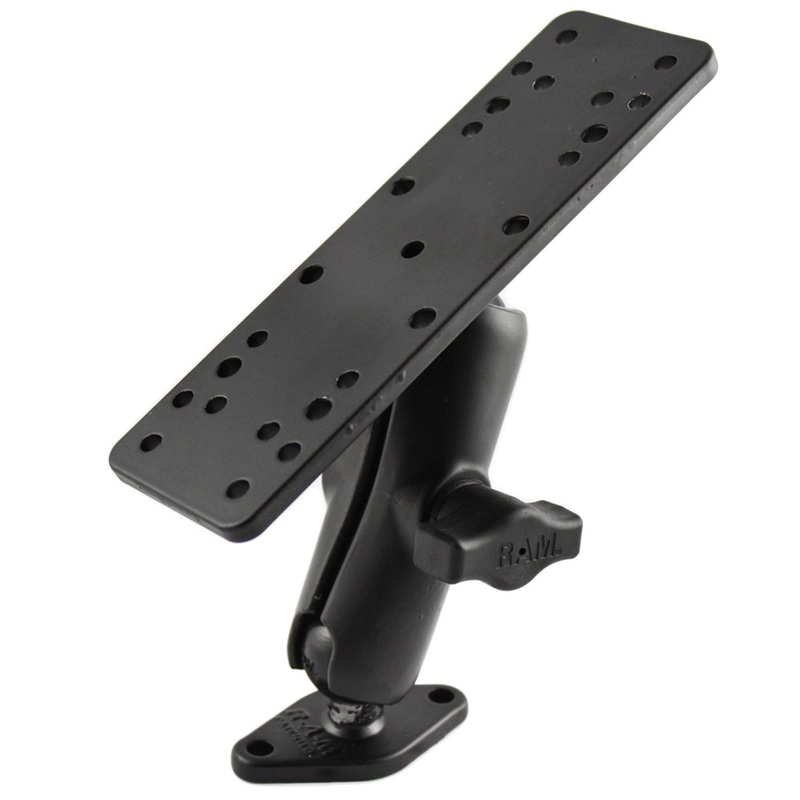 RAM Mount 1″ Ball Mount w/6.25″ X 2″ Rectangle Base  Diamond Base [RAM-B-111-238U]