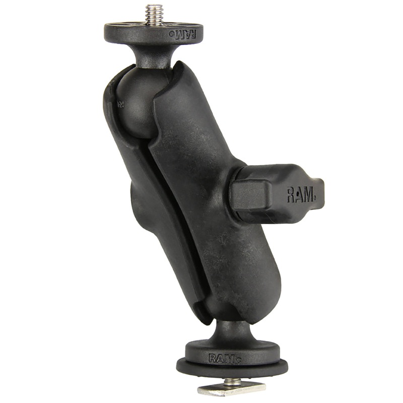 Ram Mount Track Ball Mount with 1/4″-20 Threaded Adapter for Action Cameras [RAP-B-366-153-354-TRA1U]