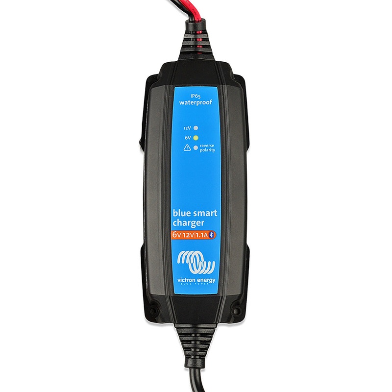 Victron Blue Smart IP65 Charger – 6V/12V – 1.1A – 120V – 1-15P [BPC120134124R]