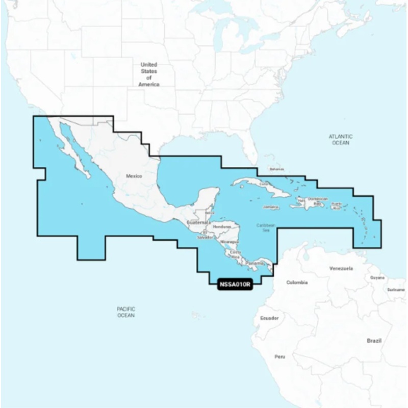Garmin 010-C1451-20 Central America & Caribbean – Inland and Coastal Marine Charts