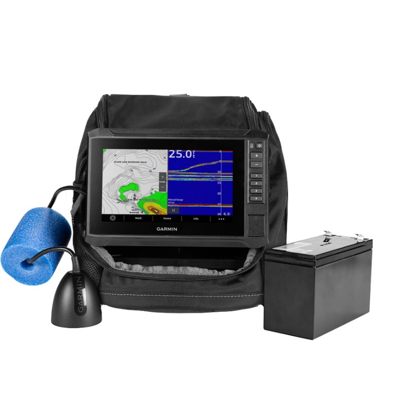 GARMIN ECHOMAP UHD2 7″ SV ICE FISHING BUNDLE W/ECHOMAP UHD2 73SV & GT10HN-IF TRANSDUCER