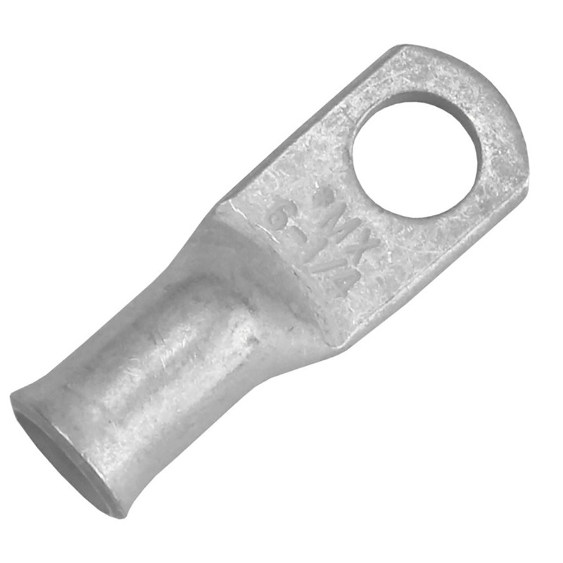 Pacer Tinned Lug 6 AWG – 1/4″ Stud Size – 2 Pack [TAE6-14R-2]