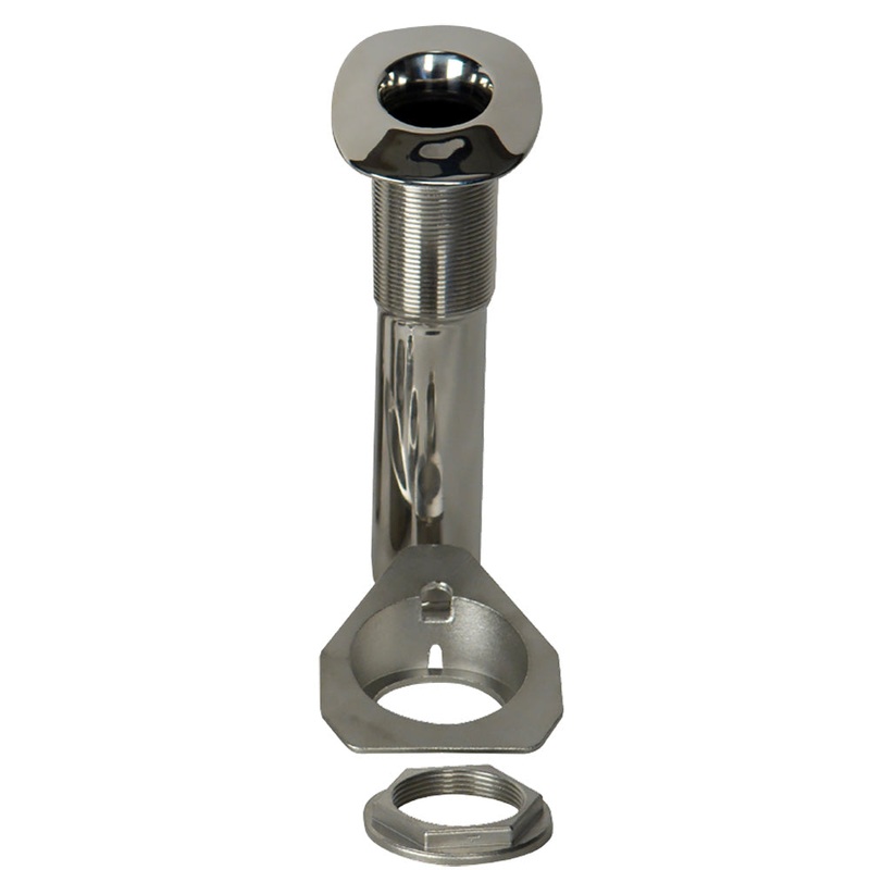 C.E. Smith 70 Series Screwless Flush Mount Rod Holder – 15 Degree – Stainless Steel – Cast Bottom – Black Liner – Boxed [53677C]