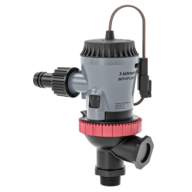 Johnson Pump Aqua O2 Twin Port 500 GPH Aerator Pump – Flex Mount – 12V [10-13649-01]