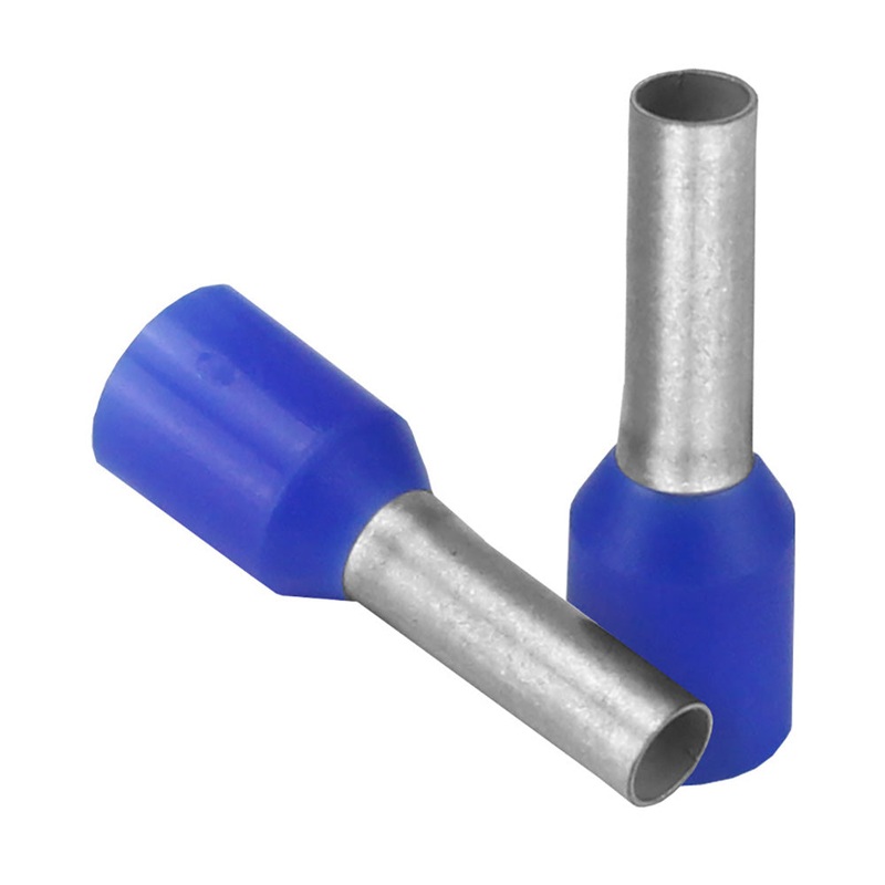 Pacer Blue 14 AWG Wire Ferrule – 8mm Length – 25 Pack [TFRL14-8MM-25]