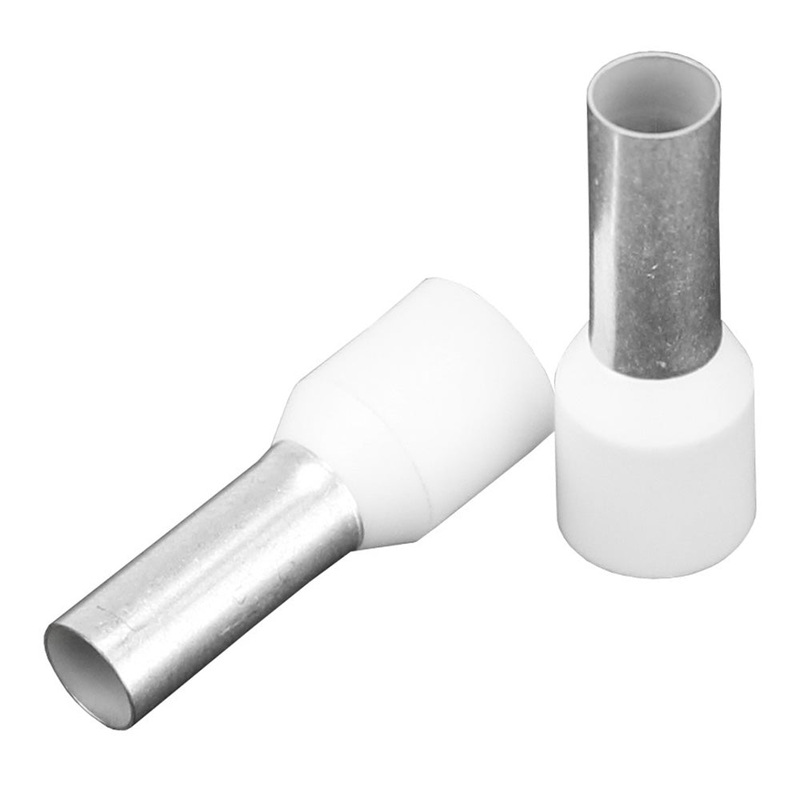 Pacer Ivory 8 AWG Wire Ferrule – 12mm Length – 10 Pack [TFRL8-12MM-10]