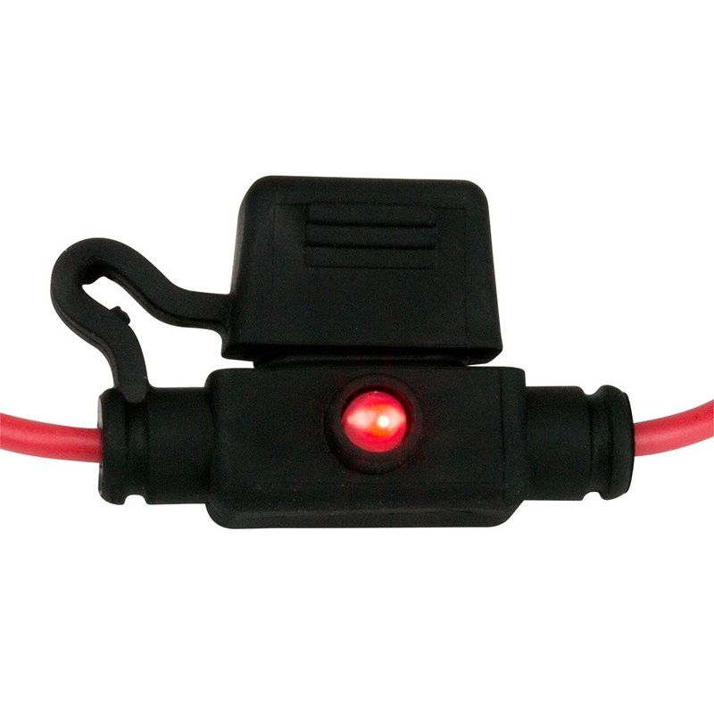 Sea-Dog ATM Mini Style Inline LED Fuse Holder – Up to 30A [445097-1]