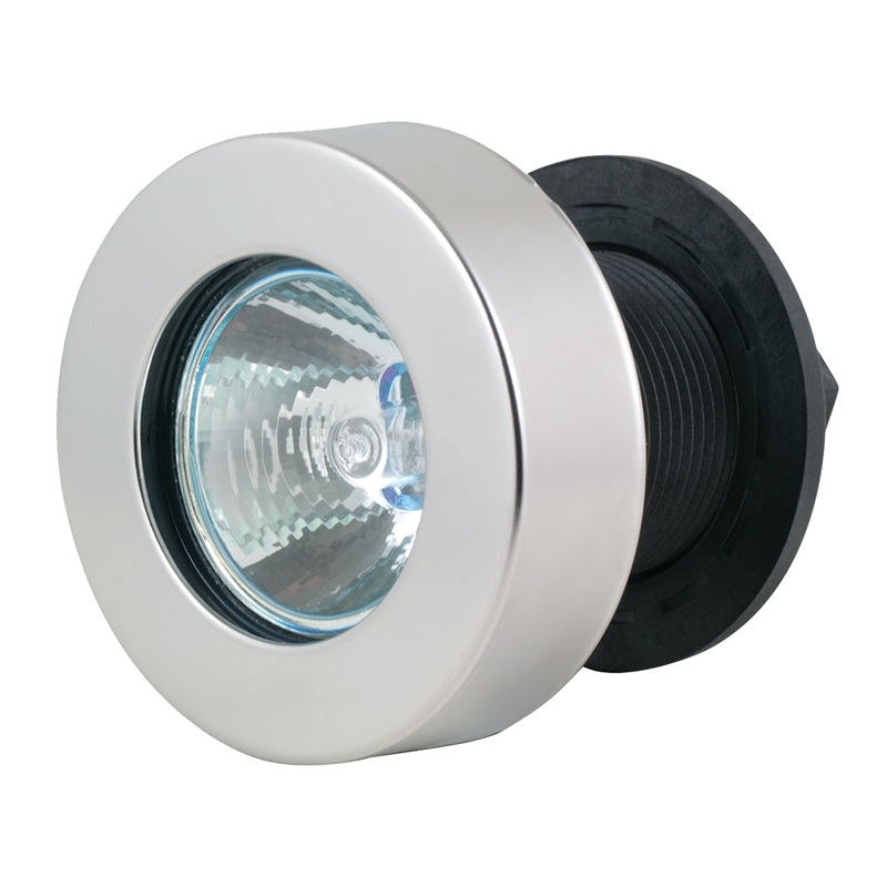 Marinco Flush Mount Docking Lights – Flat Lens w/Stainless Steel Frame [M051A-SS]