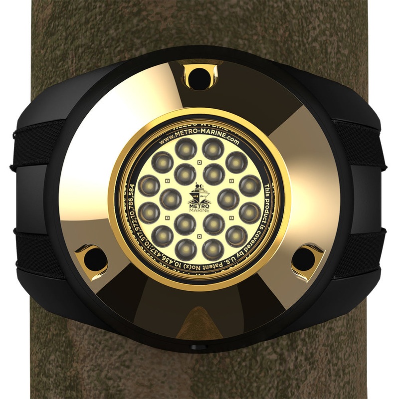 Metro Marine High-Output Piling Mount Underwater Light w/Intelligent Monochromatic LEDs – White, 90 Beam [F-PMR1-W3-90]