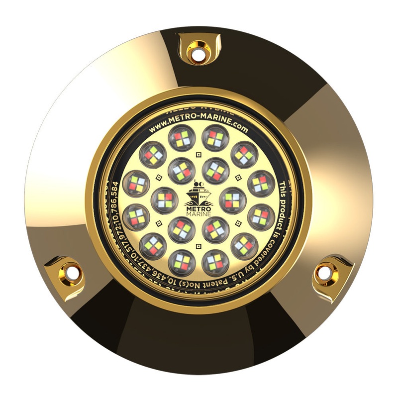 Metro Marine High-Output Submersible Underwater Light w/Intelligent Full Spectrum LEDs – RGBW, 90 Beam [F-BMR1-FS-90]