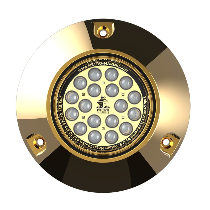 Metro Marine High-Output Submersible Underwater Light w/Intelligent Monochromatic LEDs – Aqua, 45 Beam [F-BMR1-A3-45]