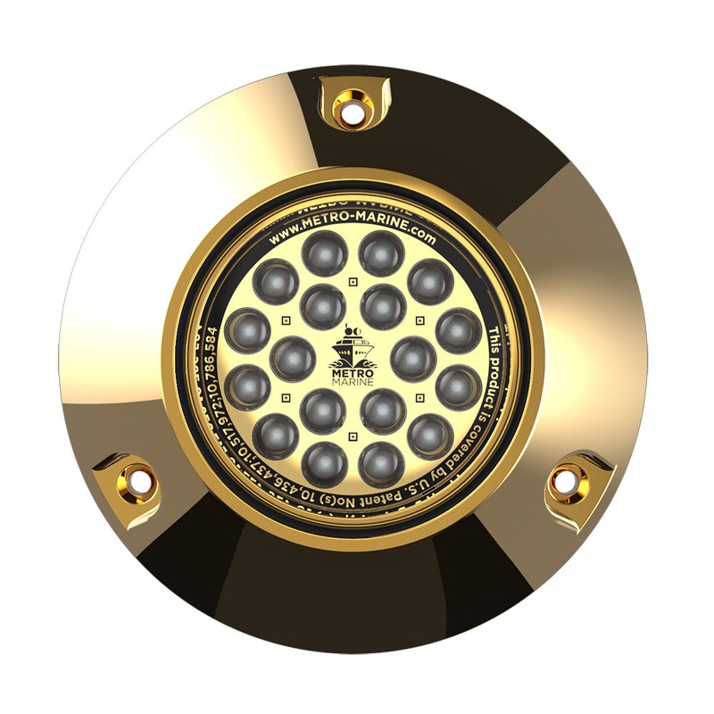 Metro Marine High-Output Submersible Underwater Light w/Intelligent Monochromatic LEDs – Green, 90 Beam [F-BMR1-G3-90]