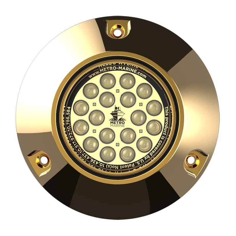 Metro Marine High-Output Submersible Underwater Light w/Intelligent Monochromatic LEDs – White, 45 Beam [F-BMR1-W3-45]