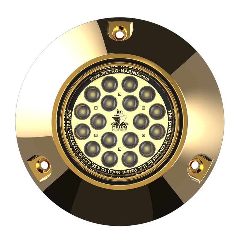 Metro Marine High-Output Submersible Underwater Light w/Intelligent Monochromatic LEDs – White, 90 Beam [F-BMR1-W3-90]