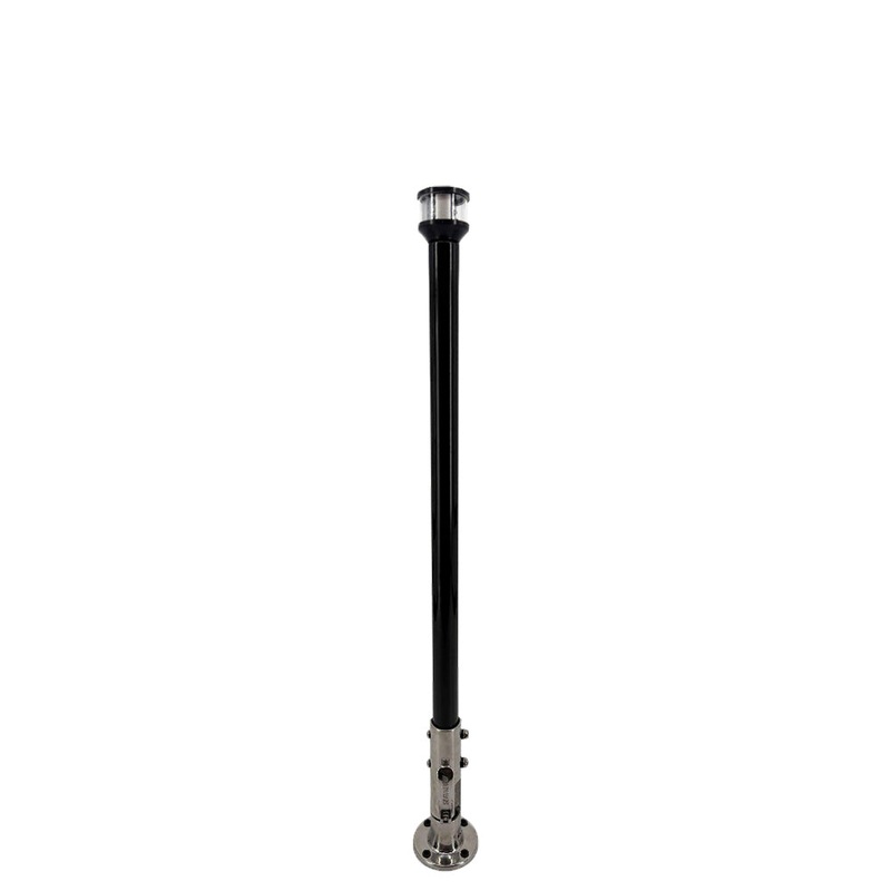 Seaview 12″ Manually Folding Light Post w/316 Stainless Steel Base  LTBLED12C5 Navigation Light – Black [SVMHB112LEDSSB]
