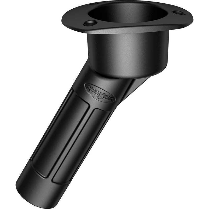 Mate Series Plastic Rod  Cup Holder 30 Degree Open w/Oval Top – Black [P2030DB]