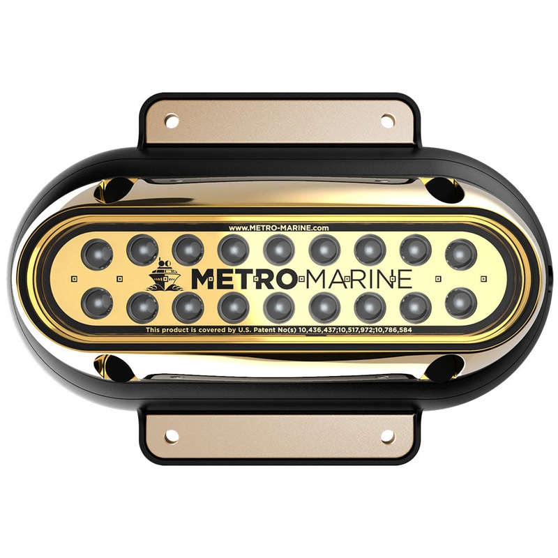 Metro Marine High-Output Elongated Surface Mount Light w/Intelligent Monochromatic LEDs – Green, 45 Beam [F-SME1-H-G3-45]