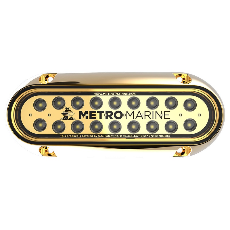 Metro Marine High-Output Elongated Underwater Light w/Intelligent Monochromatic LEDs – White, 90 Beam [F-BME1-H-W3-90]